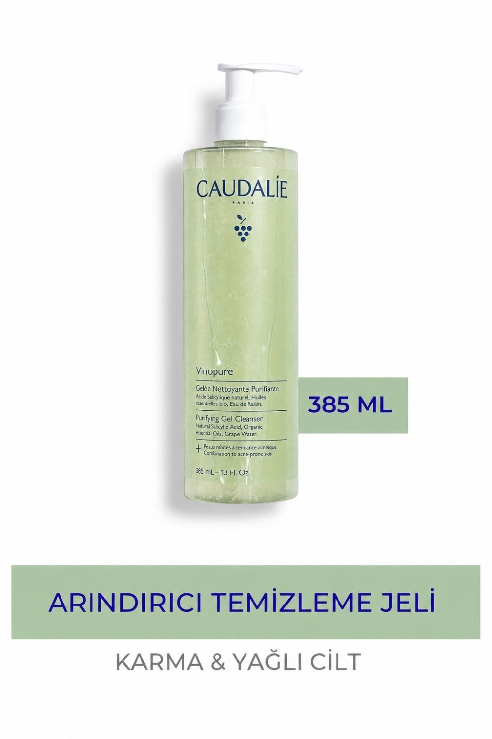 Caudalie Vinopure Arındırıcı Temizleme Jeli 385 ml