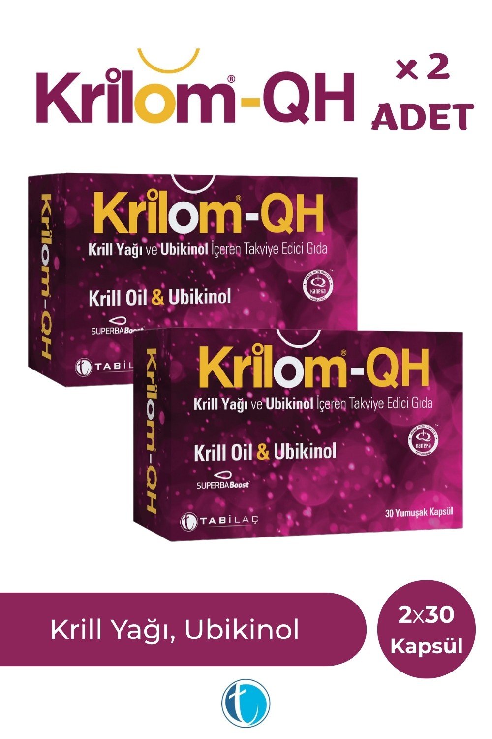 Krilom QH 30 Yumuşak Kapsül x 2 Adet
