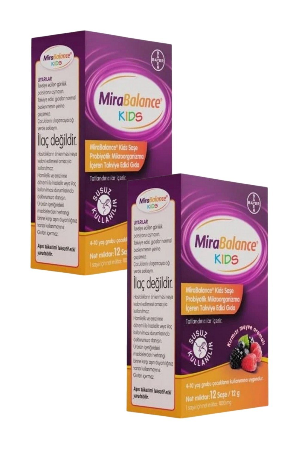 Mirabalance Kids 12 Saşe x 2 Adet