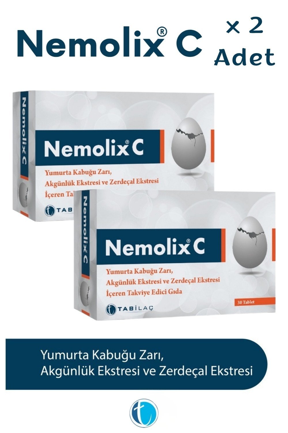 Nemolix C 30 Tablet x 2 Adet