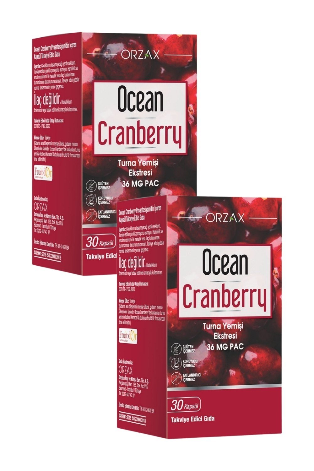 Ocean Cranberry 30 Kapsül x 2 Adet