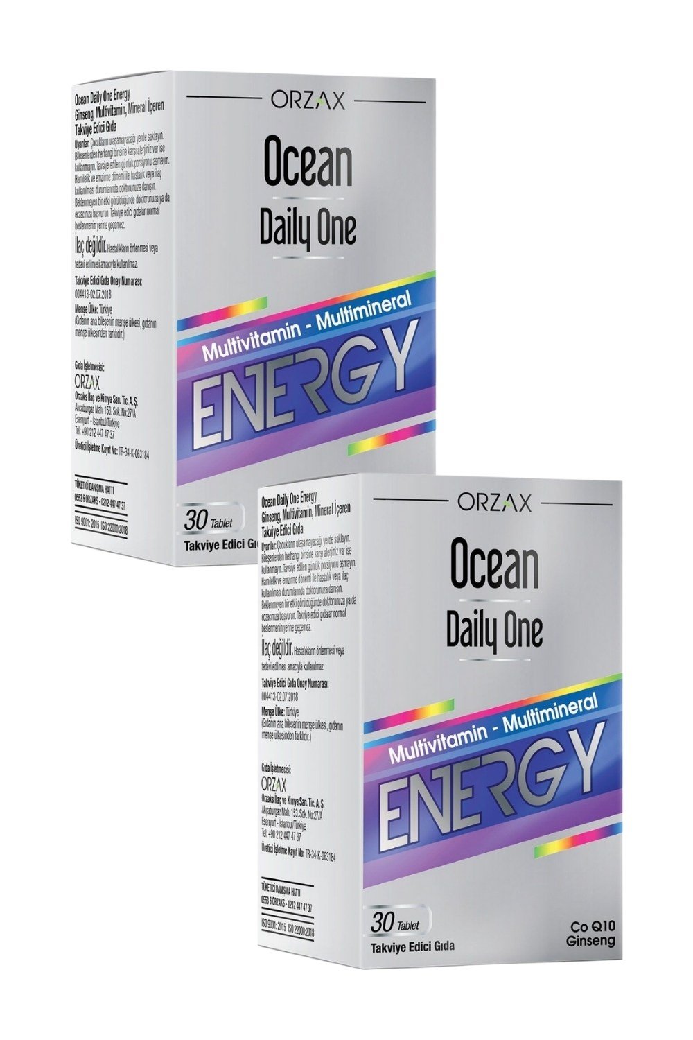 Ocean Daily One Energy 30 Tablet x 2 Adet