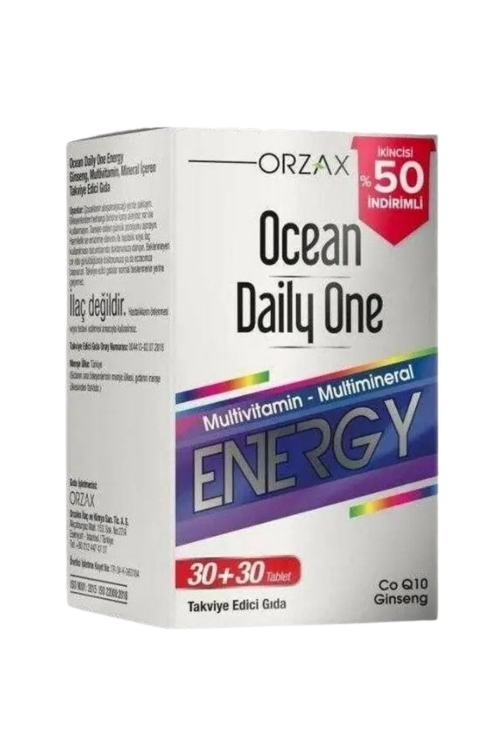 Ocean Daily One Energy 30+30 Tablet İkincisi %50 İndirimli