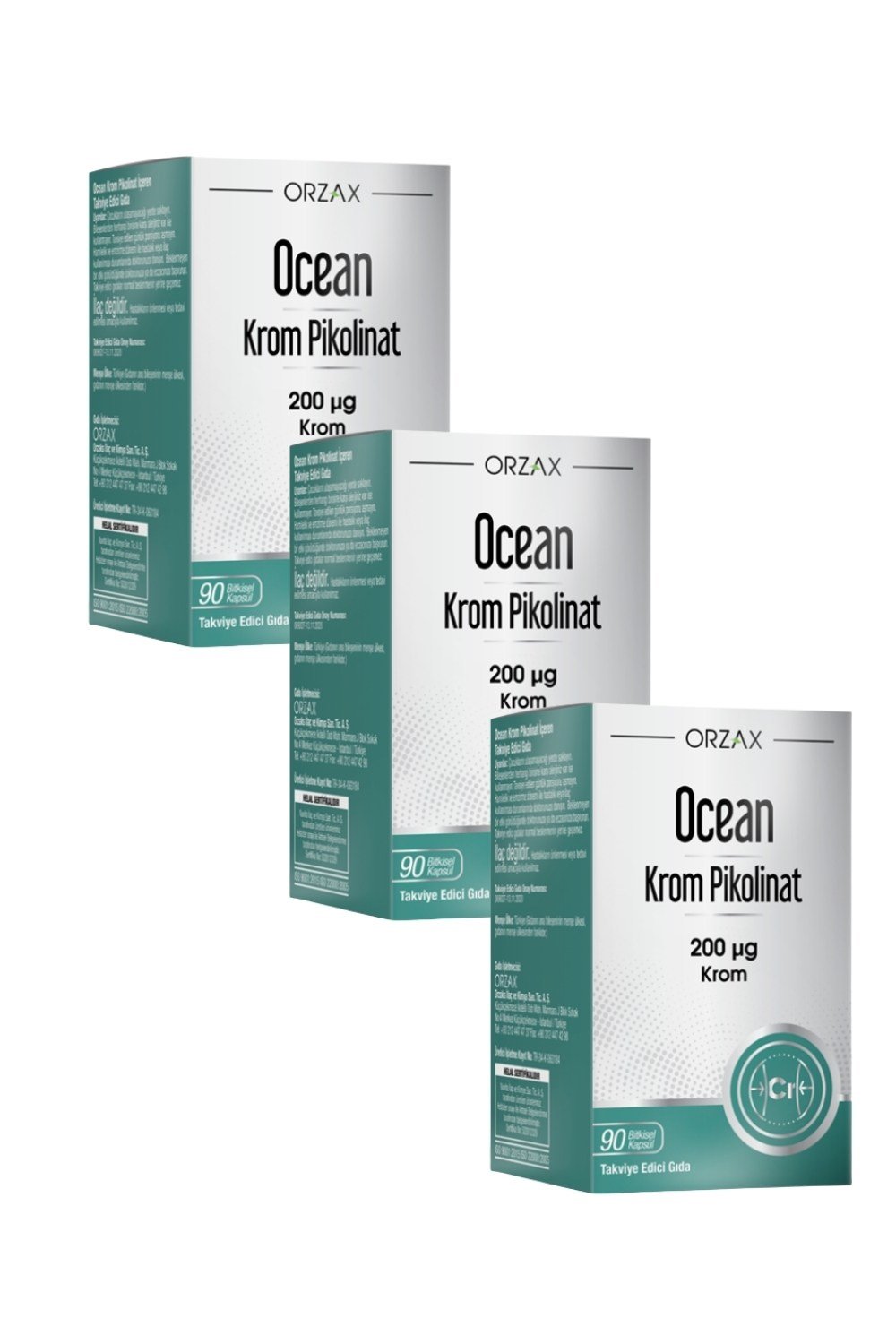 Ocean Krom Pikolinat 90 Kapsül x 3 Adet