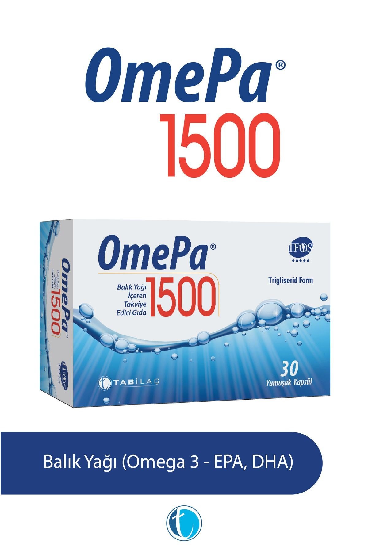 Omepa 1500 Balık Yağı 30 Kapsül