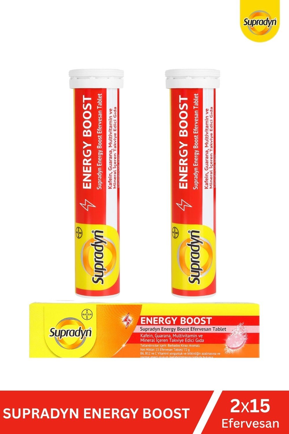 Supradyn Energy Boost 15 Efervesan Tablet x 2 Adet