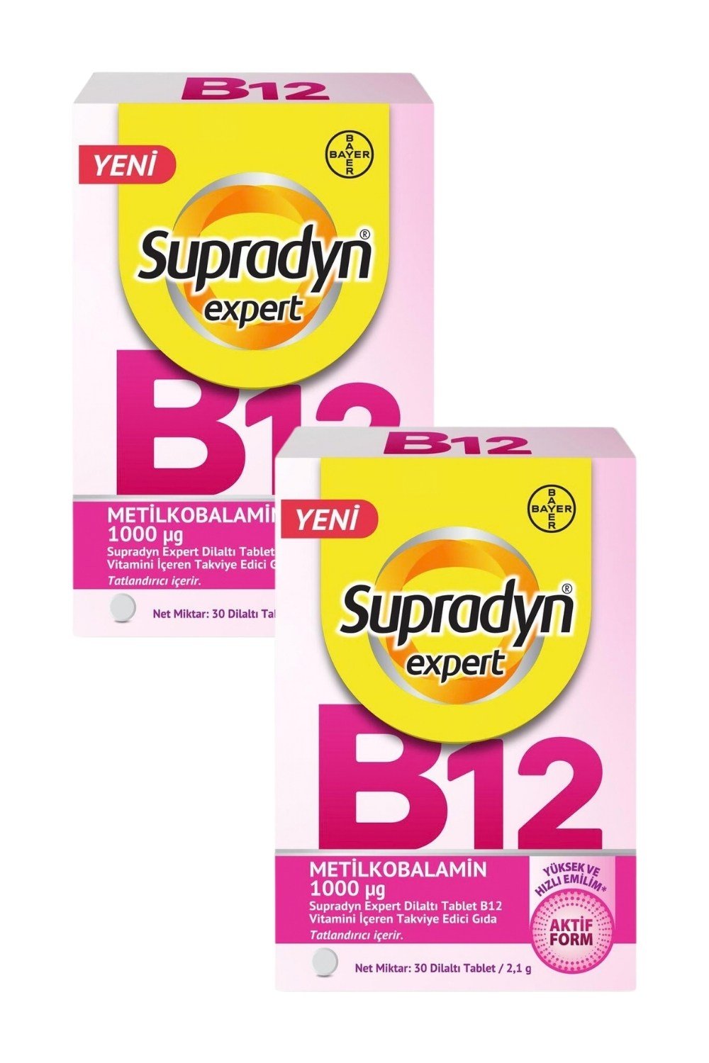 Supradyn Expert B12 30 Dilaltı Tablet x 2 Adet