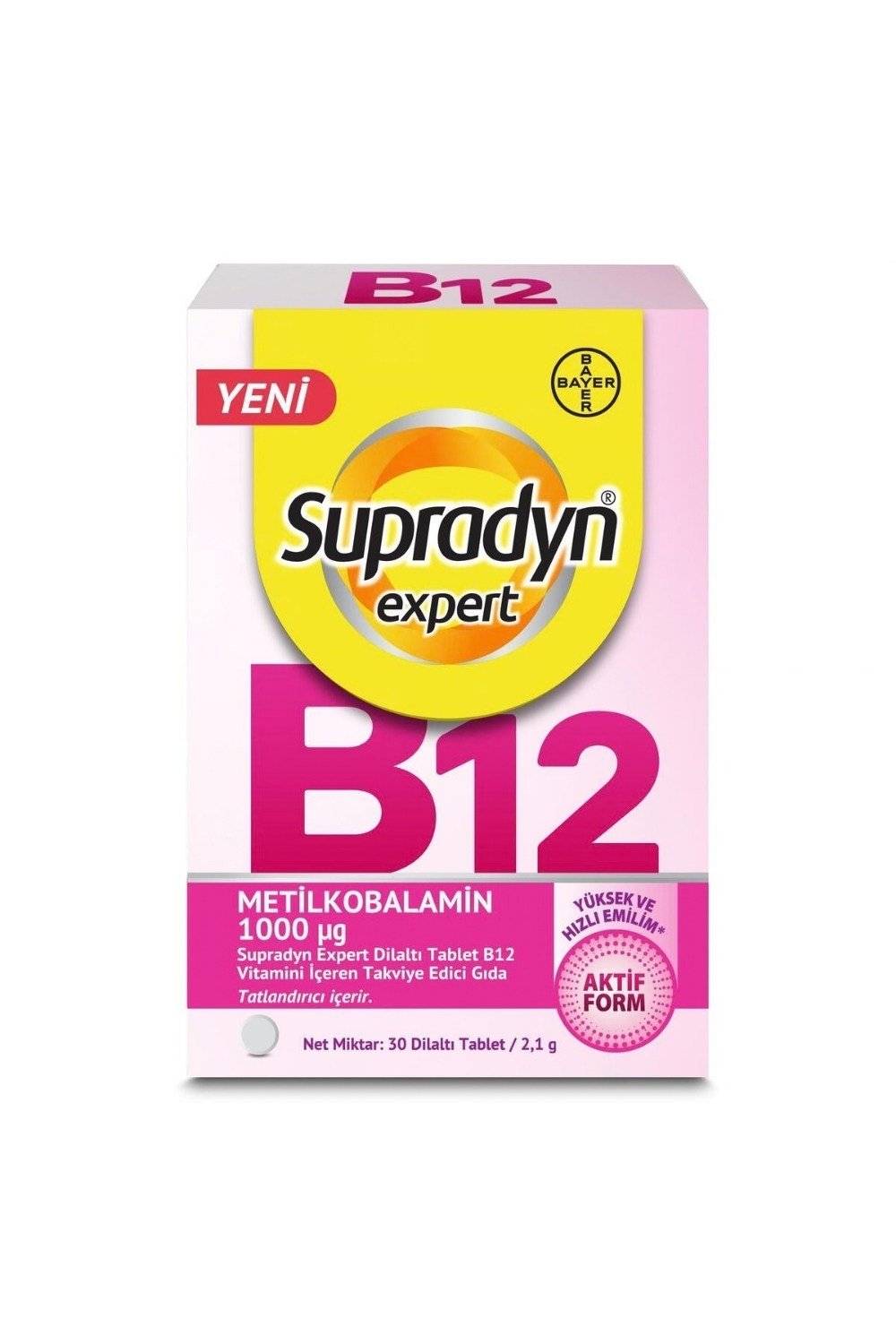 Supradyn Expert B12 30 Dilaltı Tablet