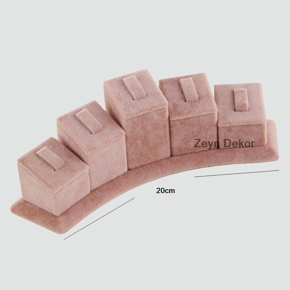 Beşli Grup Yüzüklük Pembe