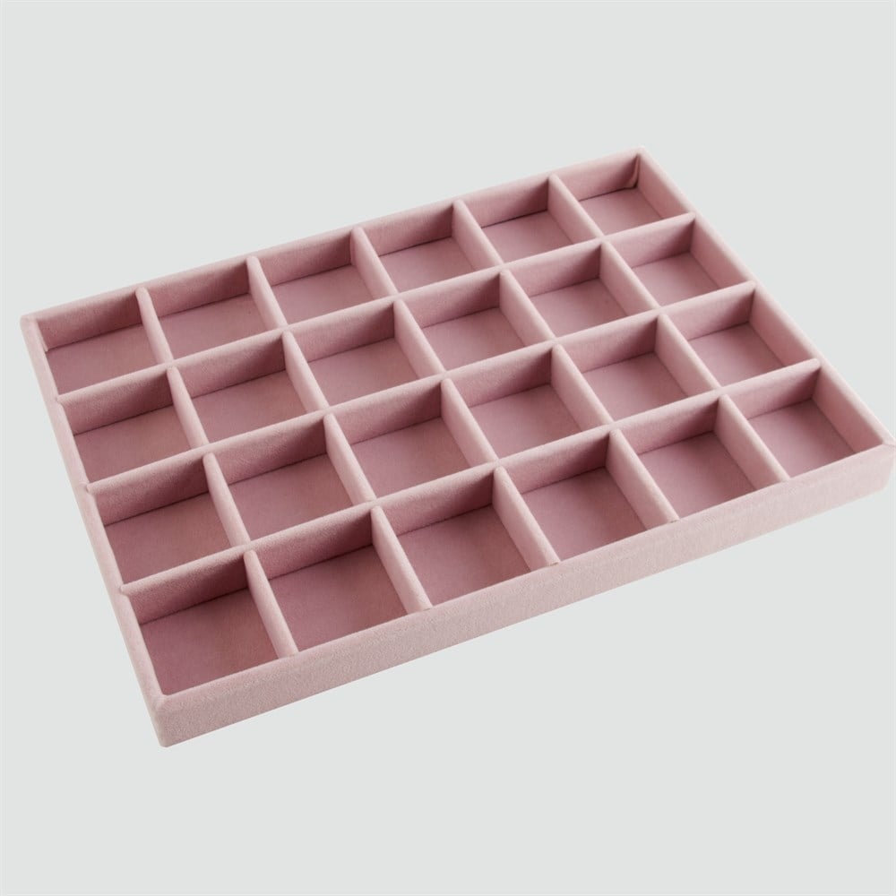 Bölmeli Tabla Pembe 24'Lü