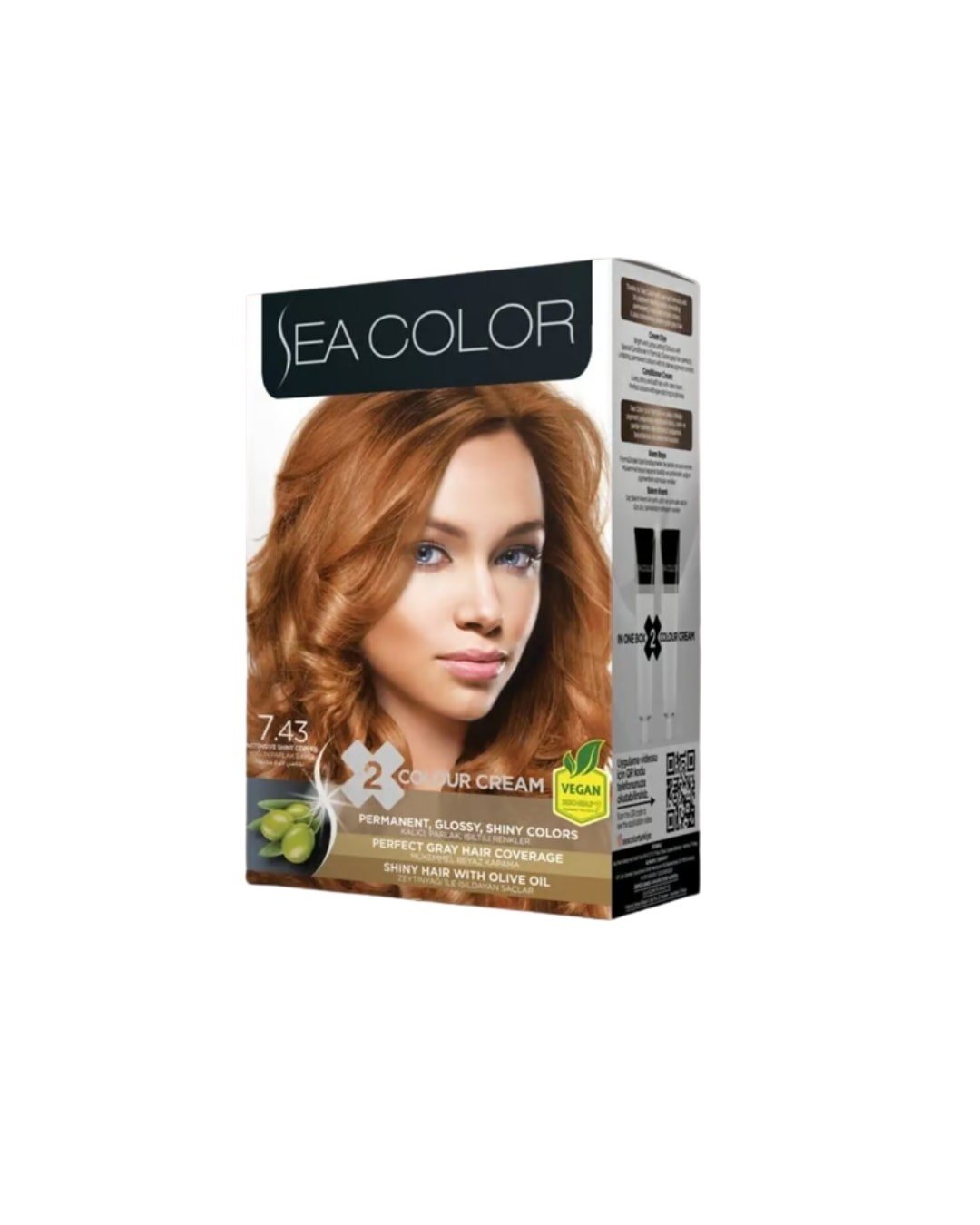 Sea Color 7.43 Yoğun Parlak Bakır Saç Boyası
