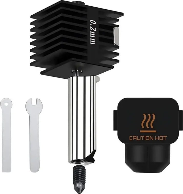 Bambu Lab 3D Yazıcı Aksesuarları 0.2mm Sertleştirilmiş Çelik Nozul [a2L/a1/a1 Mini Için Geçerlidir]