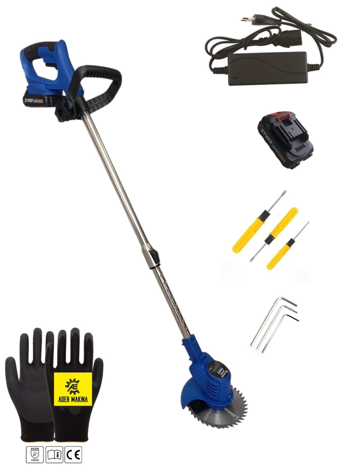 Akülü Ot Kesme Makinesi 21V Eco