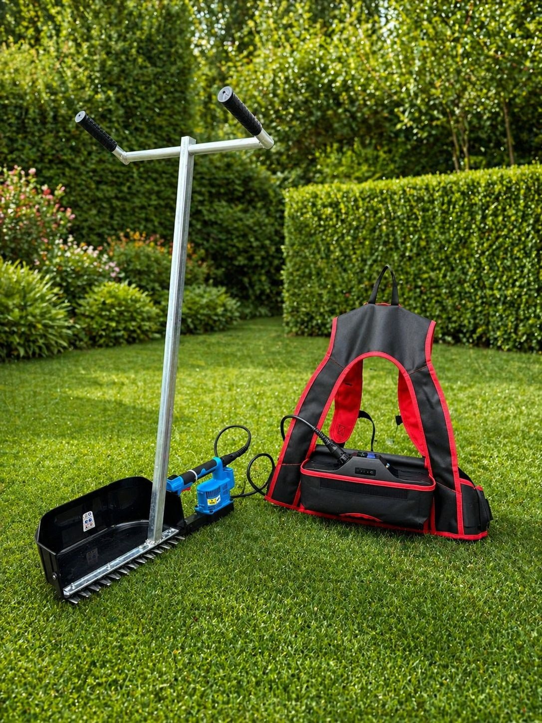 Tutma Saplı Akülü Zıpkalı Ot Kesme Makinesi 30 Cm Çift Bıçaklı