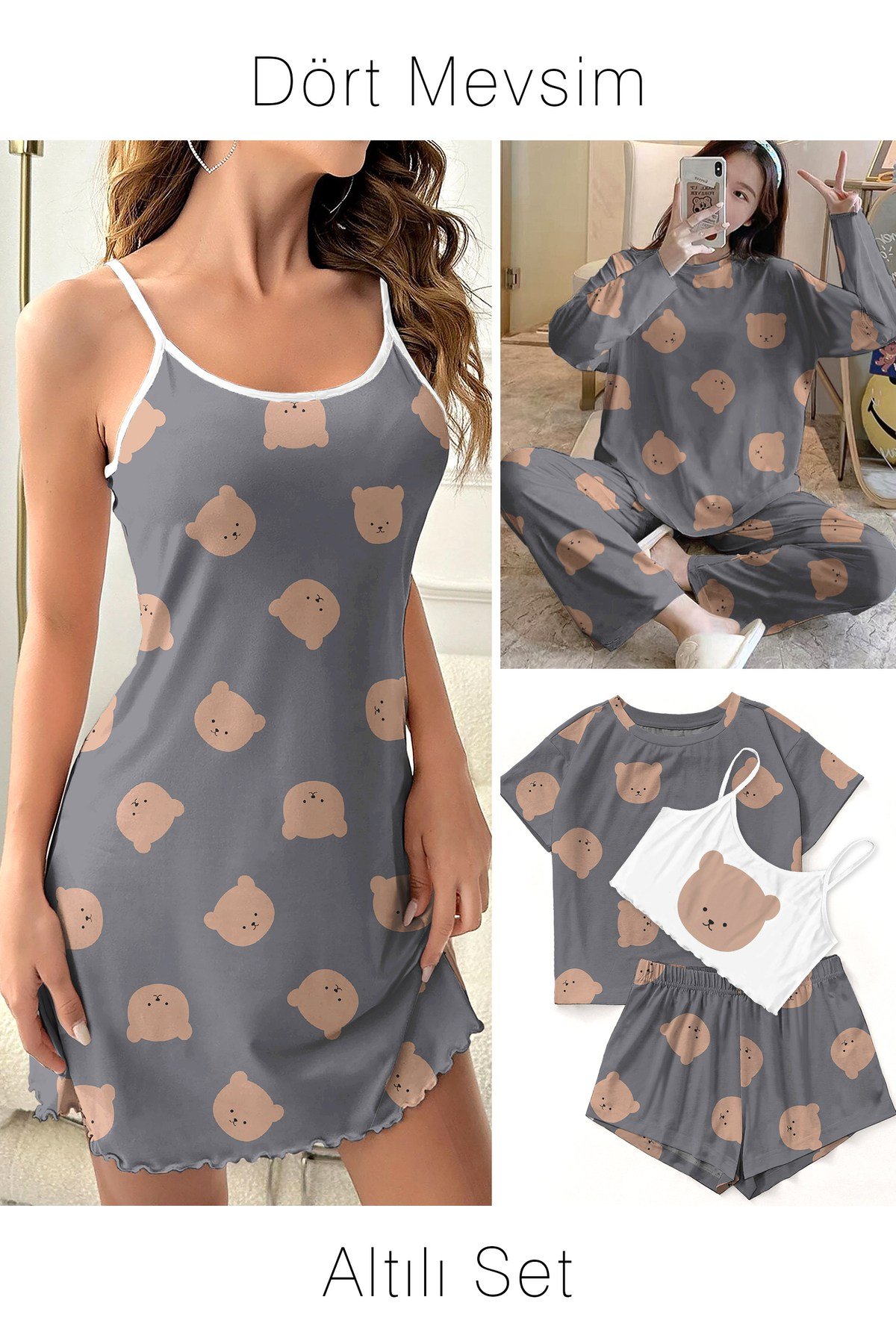 Altılı Set Brown Bear Supersoft Basic Süprem