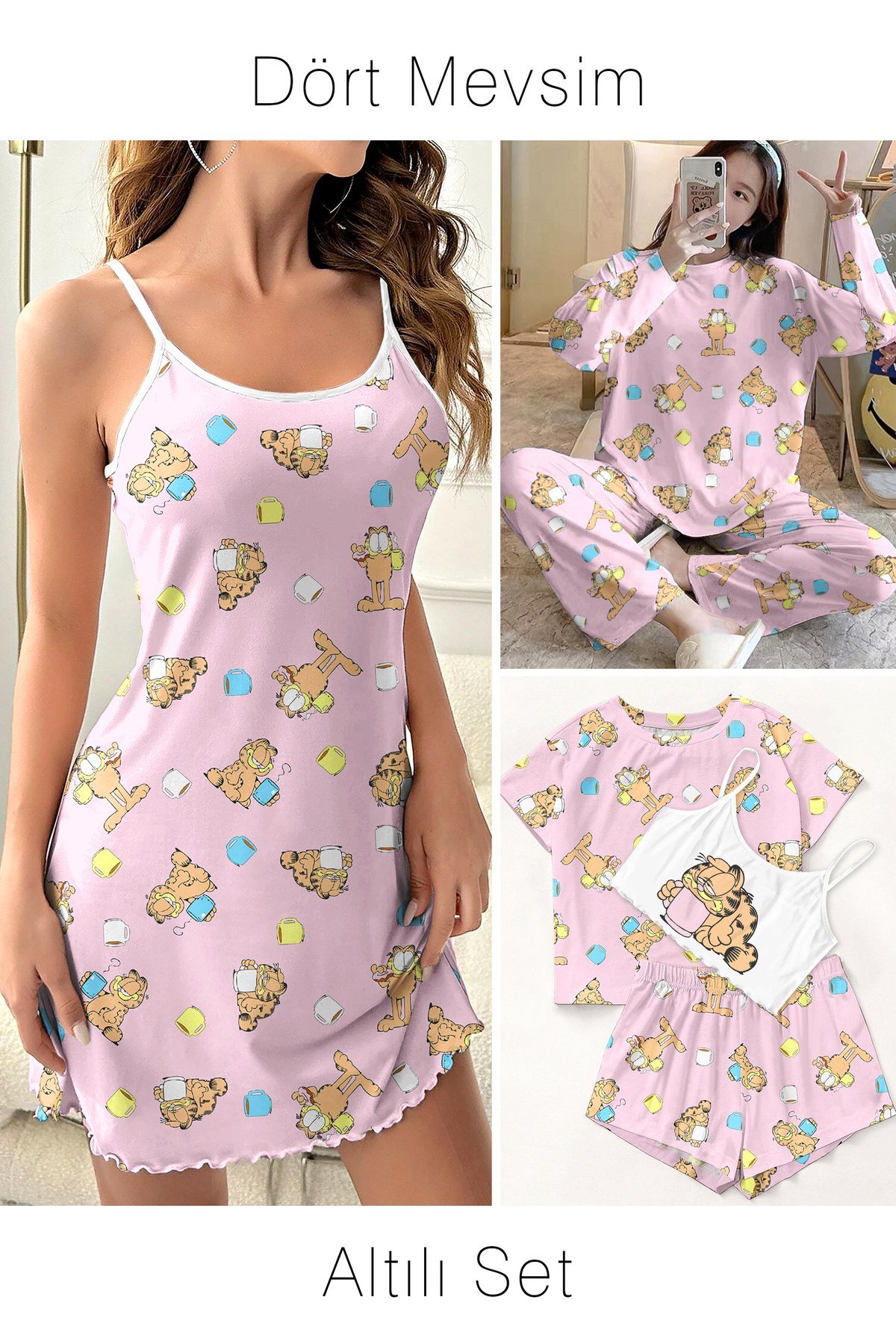 Altılı Set Garfield Supersoft Basic Süprem