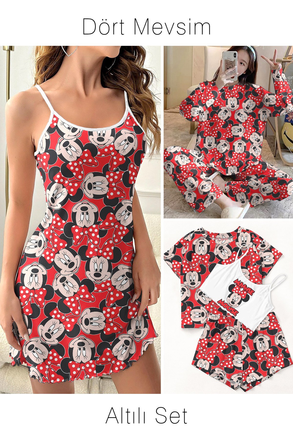 Altılı Set Minnie Mouse Supersoft Basic Süprem