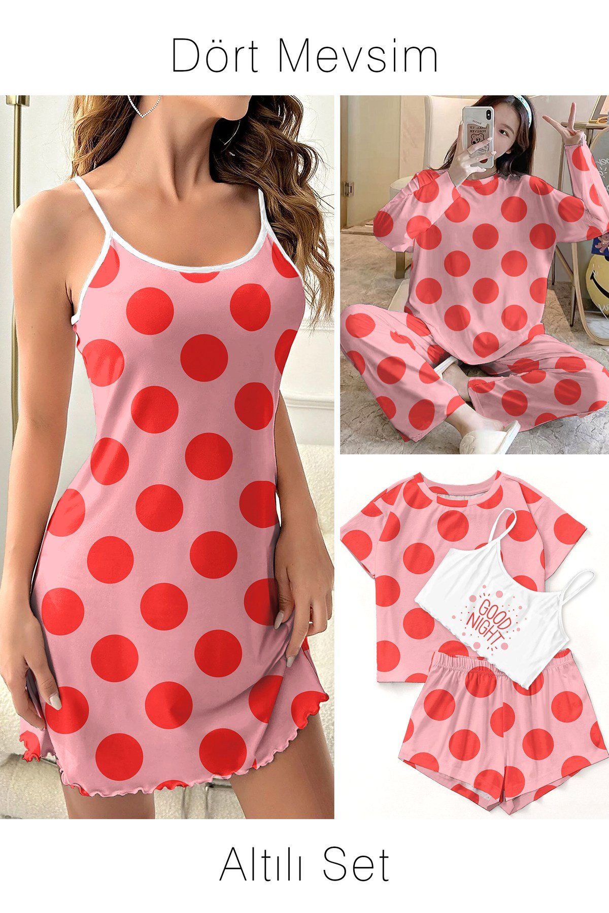Altılı Set Red&Pink Supersoft Basic Süprem