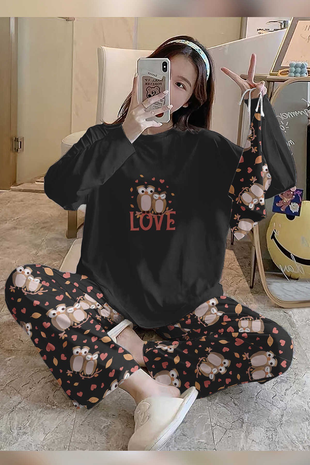 Bahd Owl 2 Süpersoft Kadın Pijama Takımı 2999