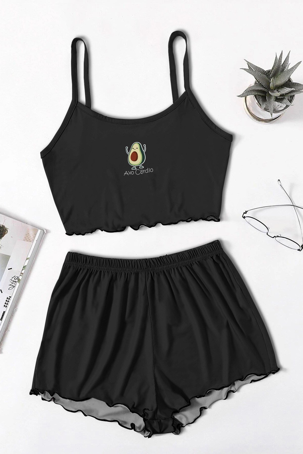 Blacked Avacardio Askılı Şort Takımı