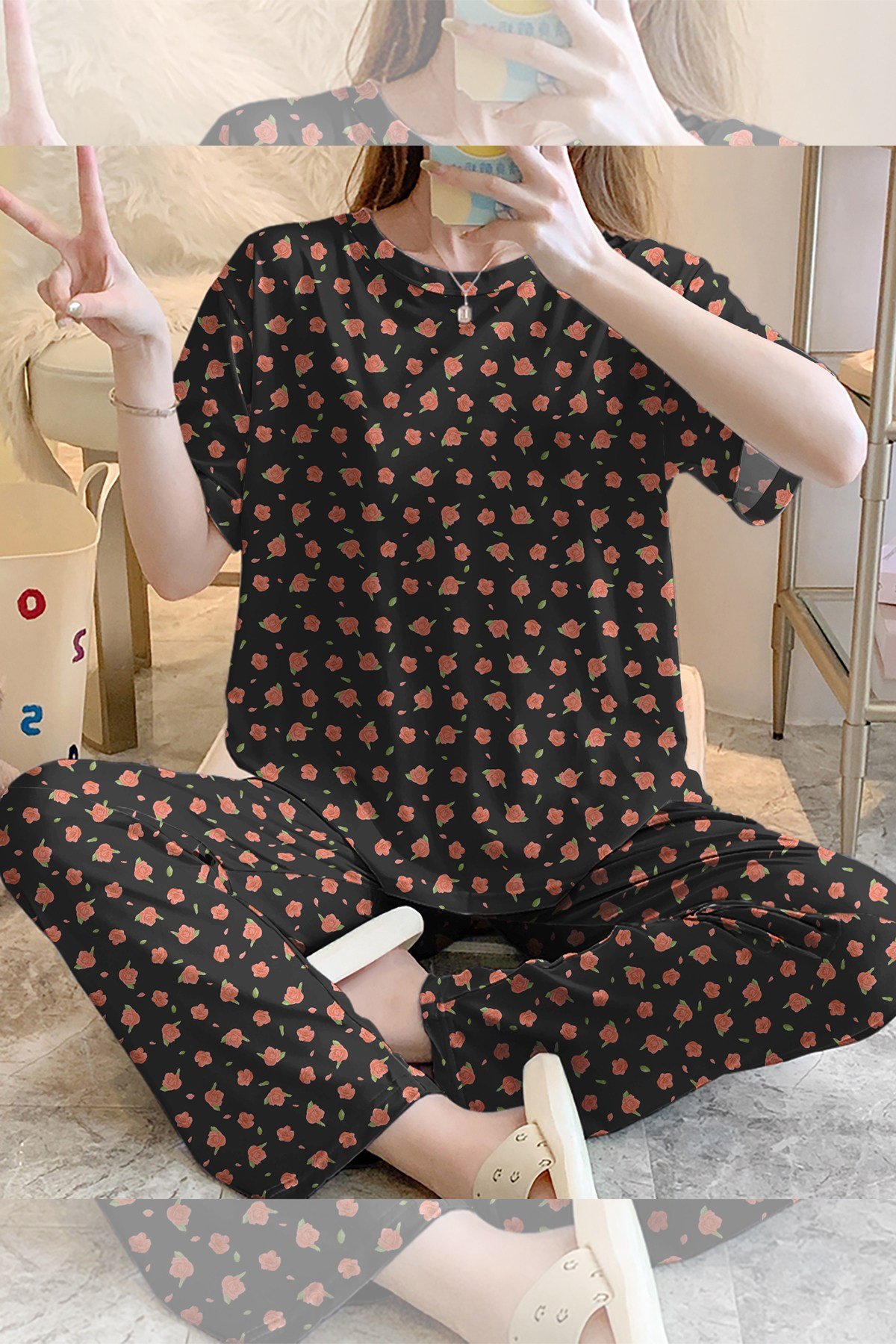 Kısa Kollu Pijama Takımı WildFree Supersoft Basic Süprem