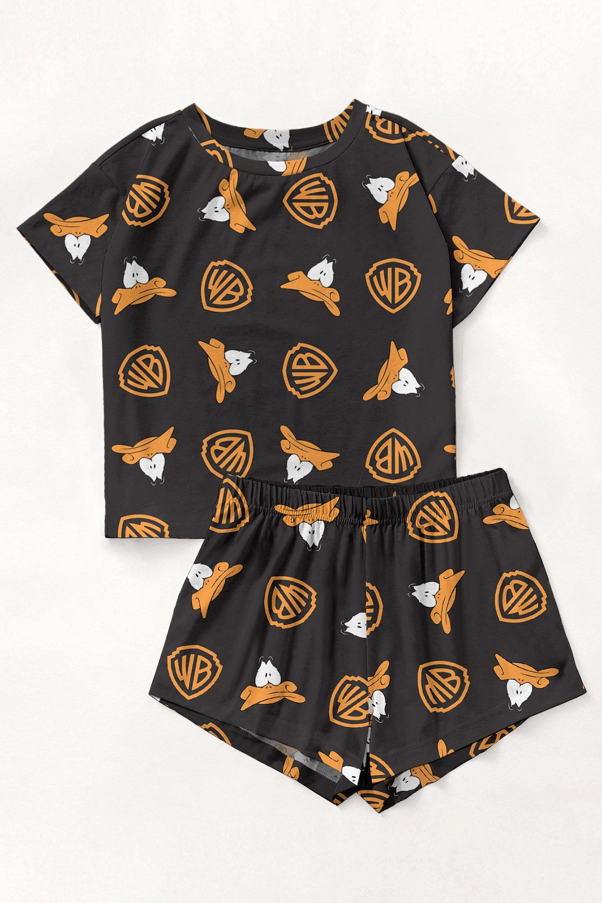 Kısa Kollu Şort Pijama Takımı DaffyDuck Supersoft Basic Süprem