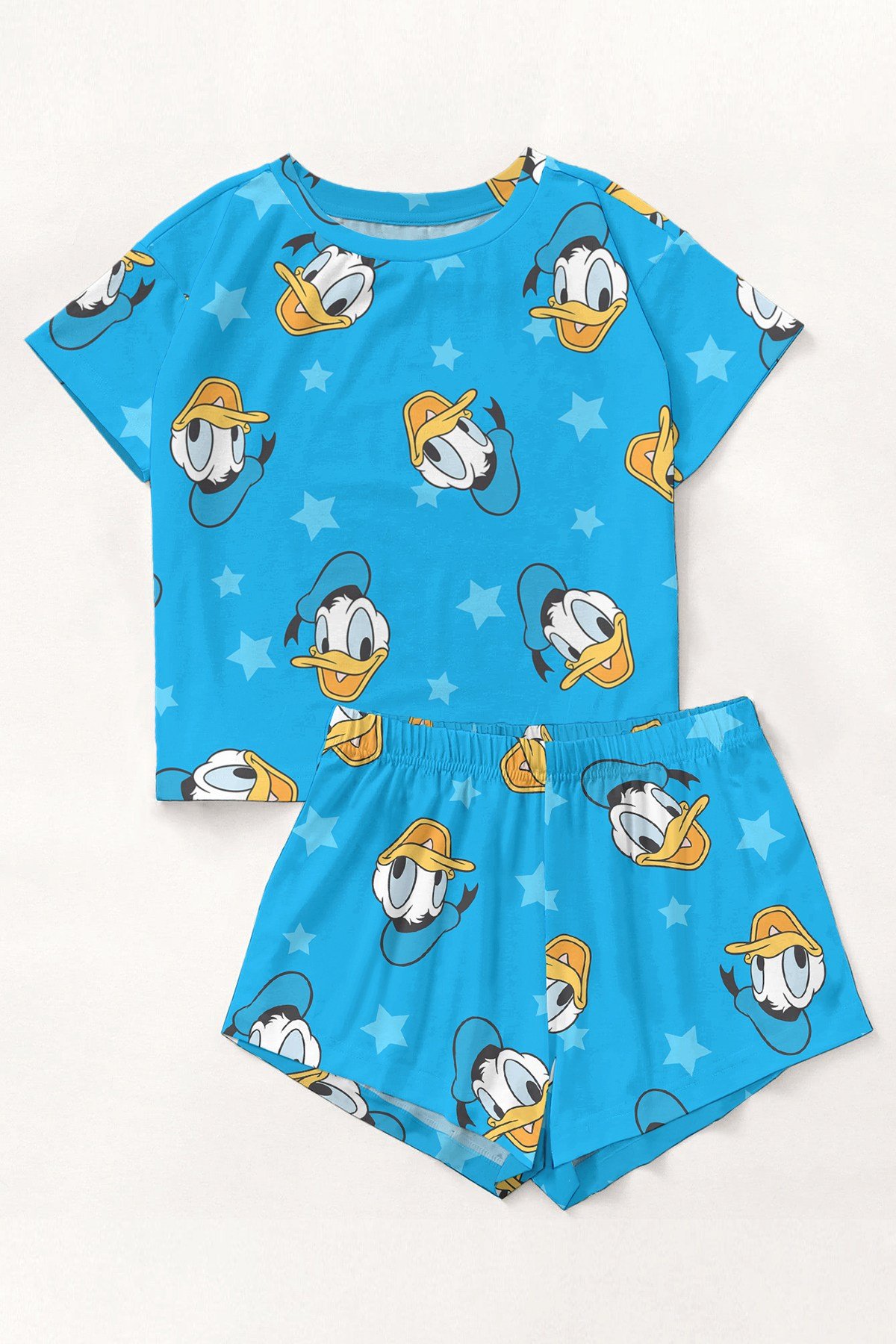 Kısa Kollu Şort Pijama Takımı DonaldDuck Supersoft Basic Süprem