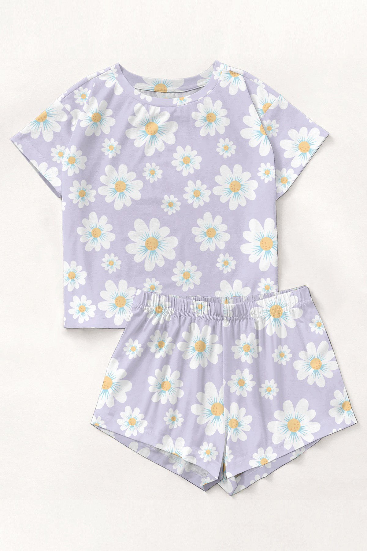 Kısa Kollu Şort Pijama Takımı GroovyGirl Supersoft Basic Süprem