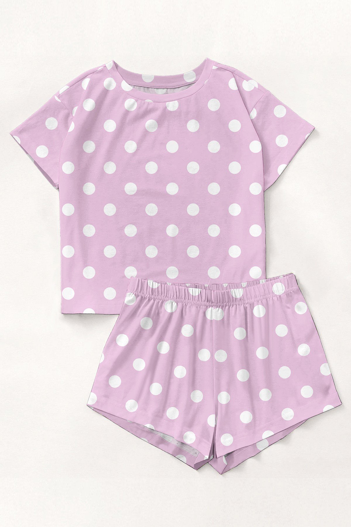 Kısa Kollu Şort Pijama Takımı Minnie Purple Supersoft Basic Süprem