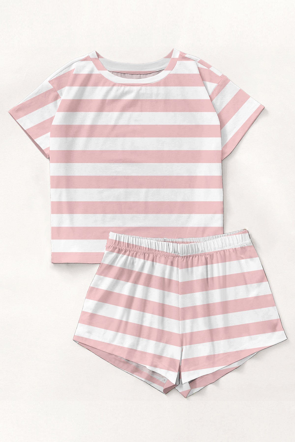 Kısa Kollu Şort Pijama Takımı Snopy Pink Supersoft Basic Süprem