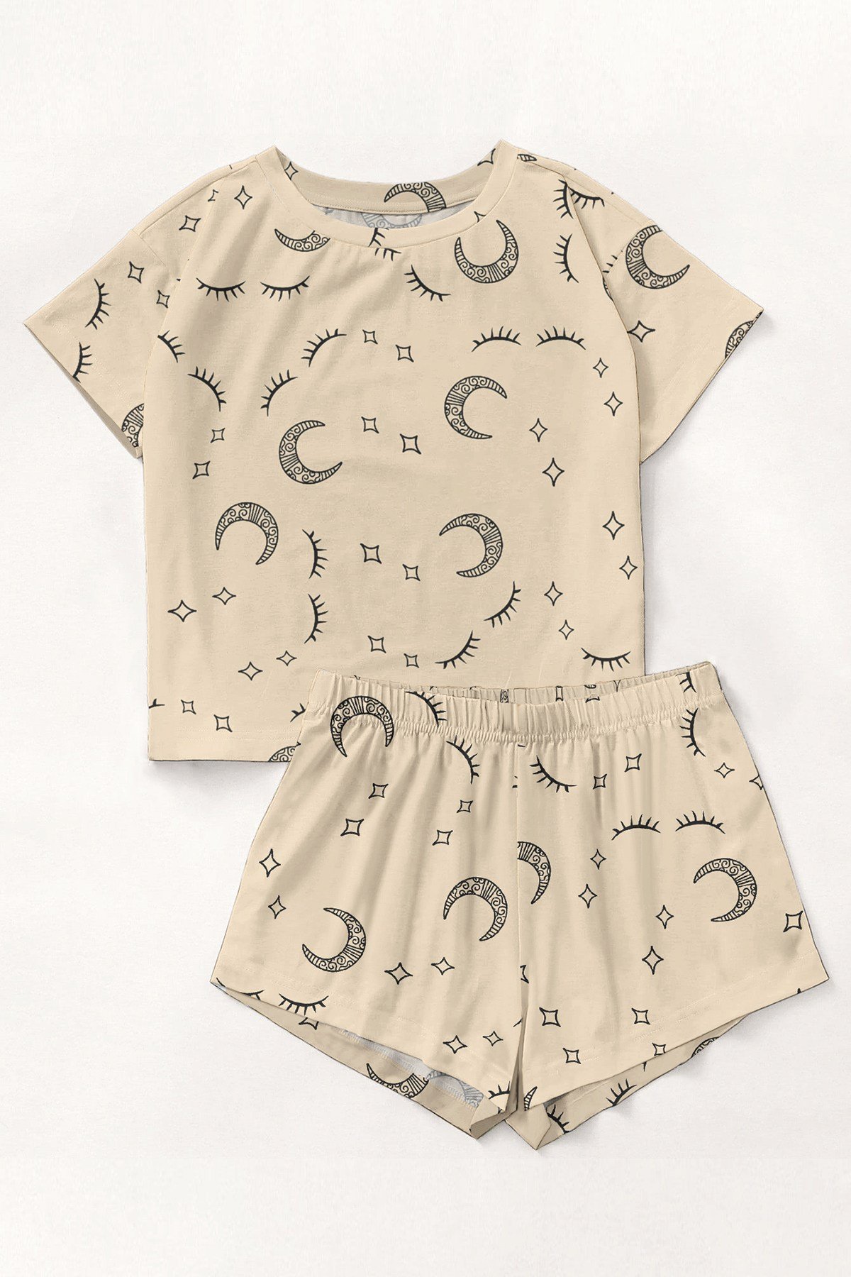 Kısa Kollu Şort Pijama Takımı Sweet Dreams Supersoft Basic Süprem
