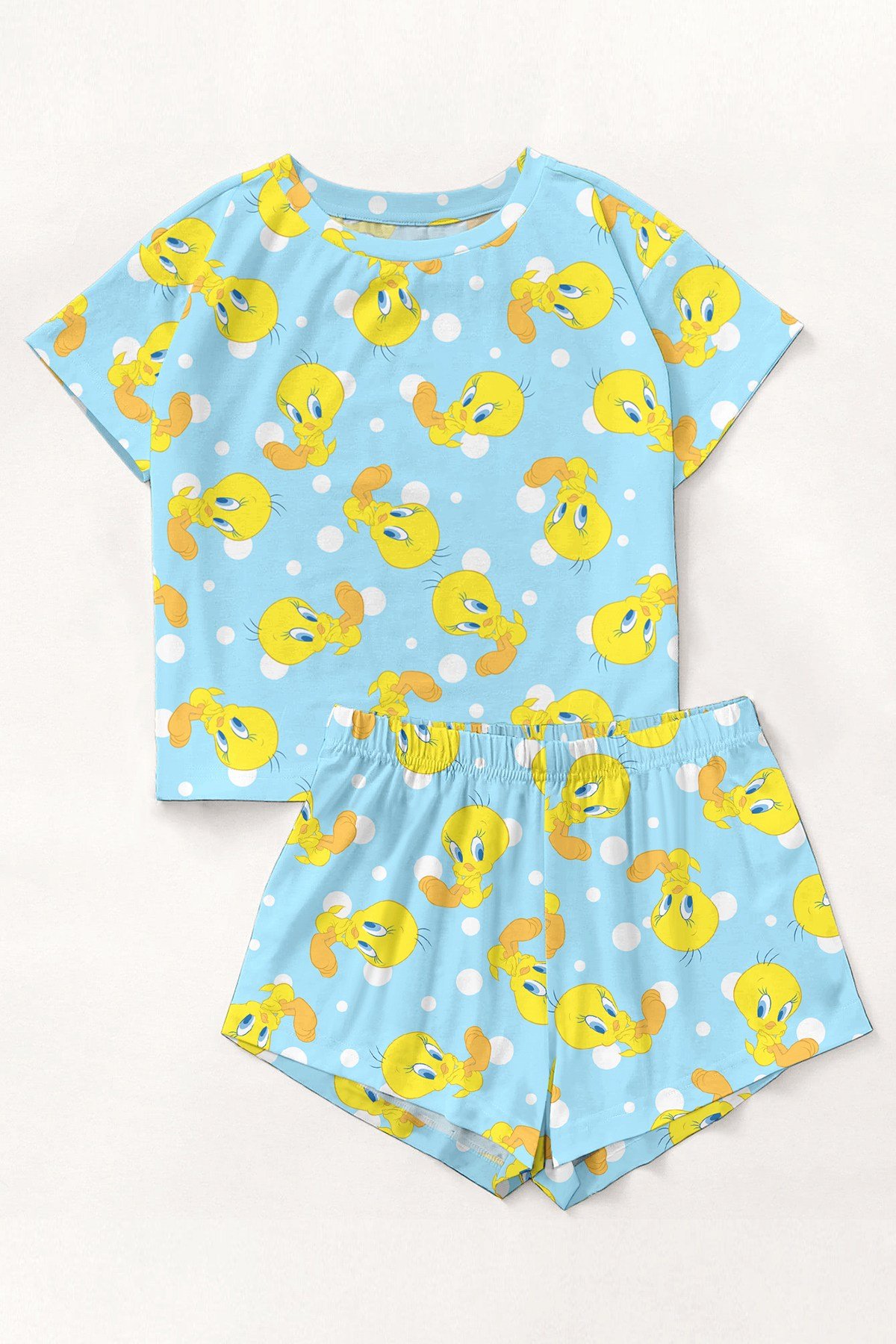 Kısa Kollu Şort Pijama Takımı Tweety Supersoft Basic Süprem
