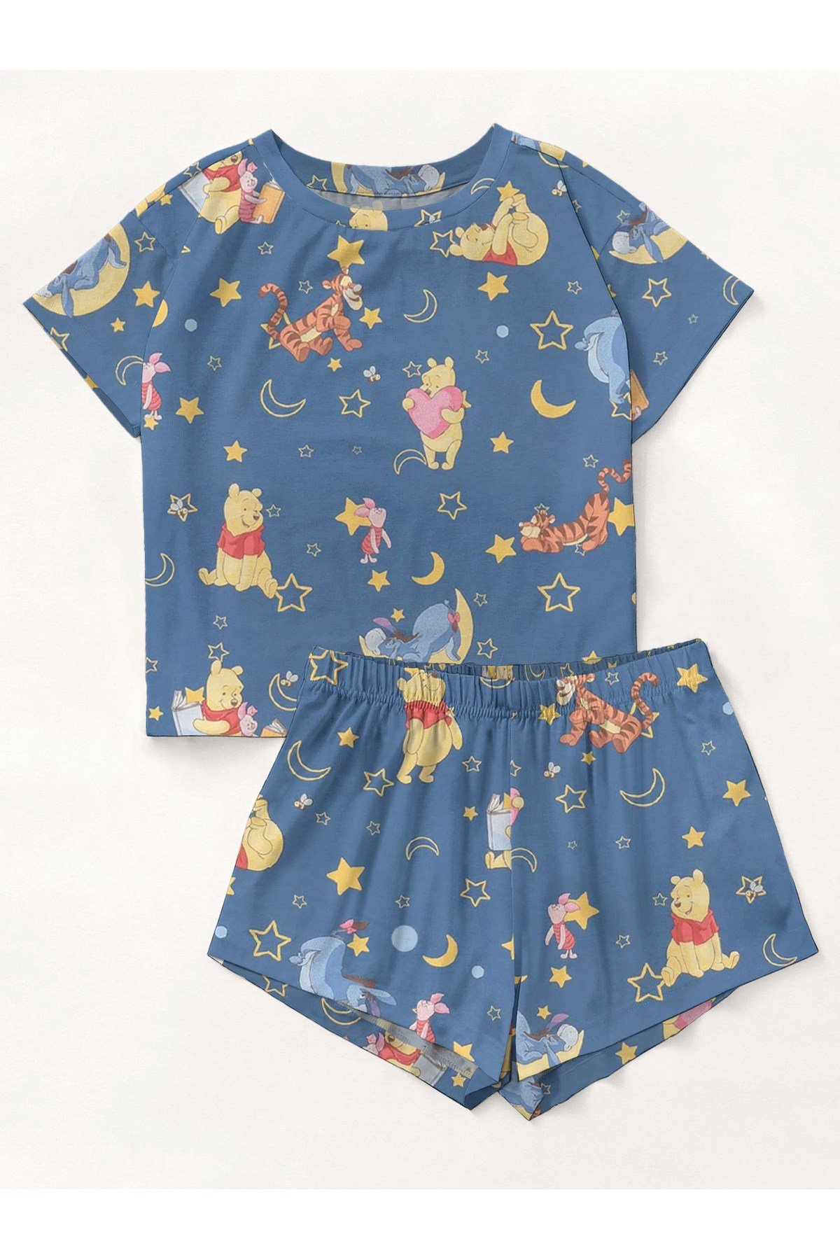 Kısa Kollu Şort Pijama Takımı Winnie The Pooh Supersoft Basic Süprem