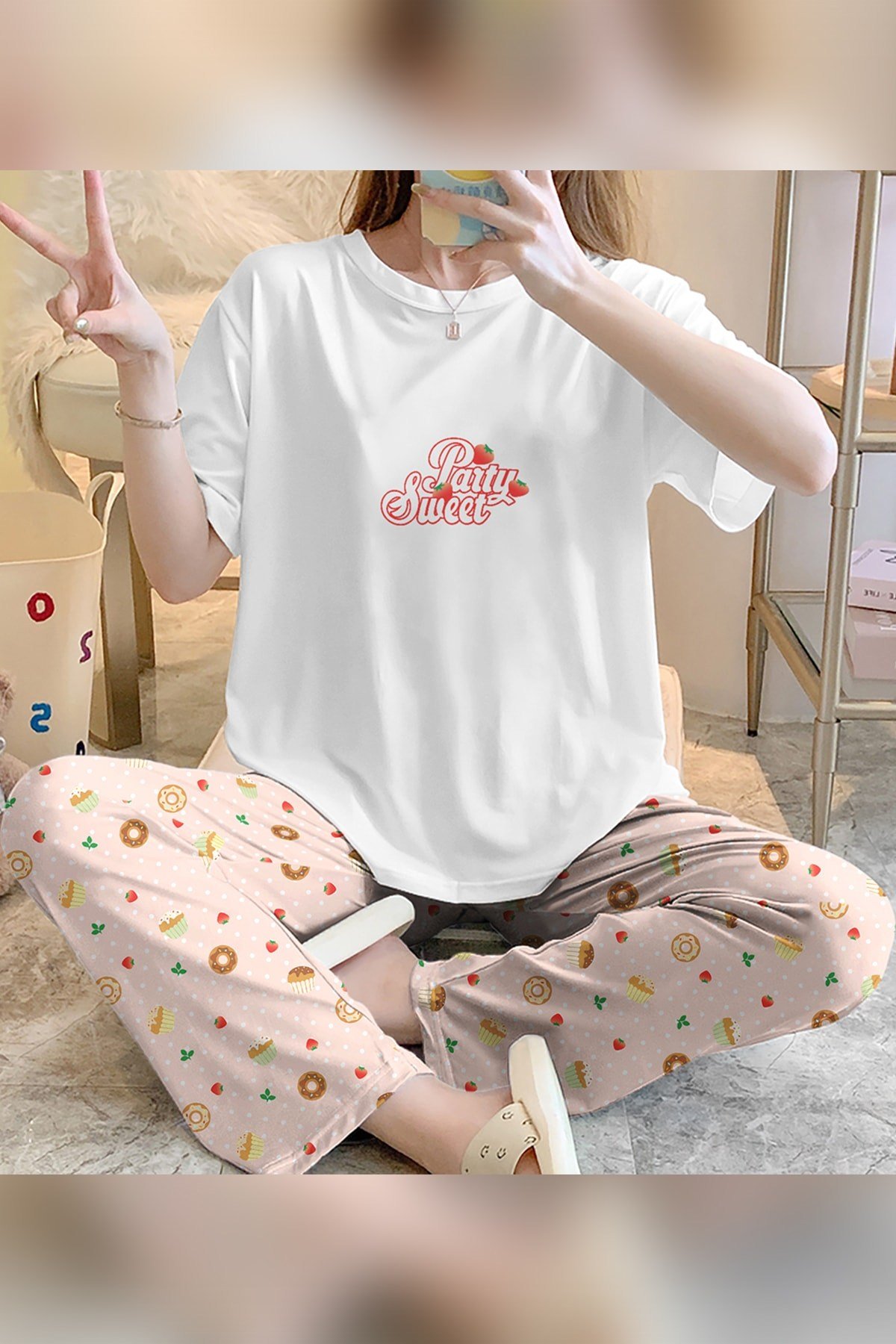 Sweet Kısa Kollu Pijama Takımı