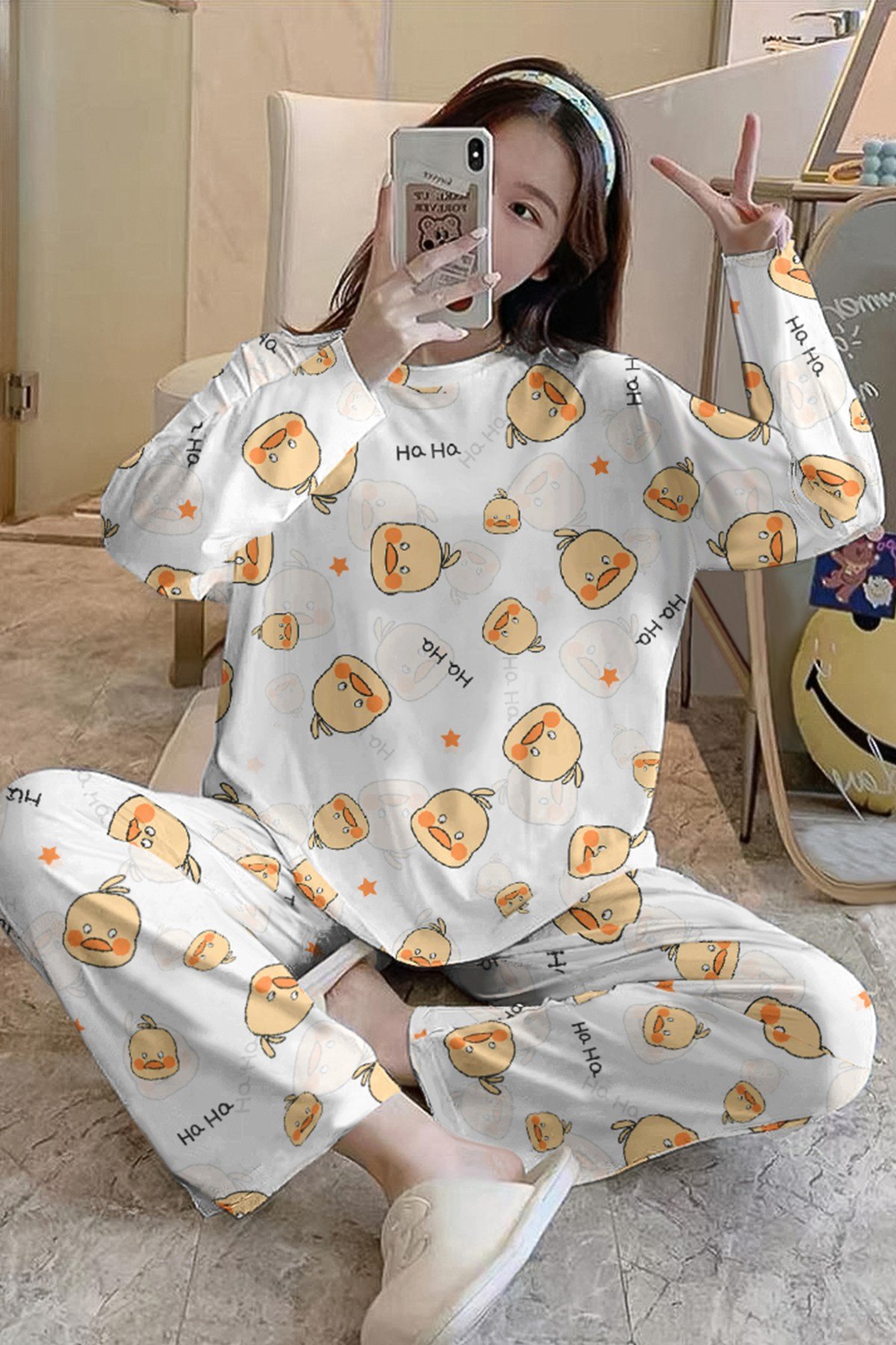 Uzun Kollu Pijama Takımı Duck9 SuperSoft Basic Suprem