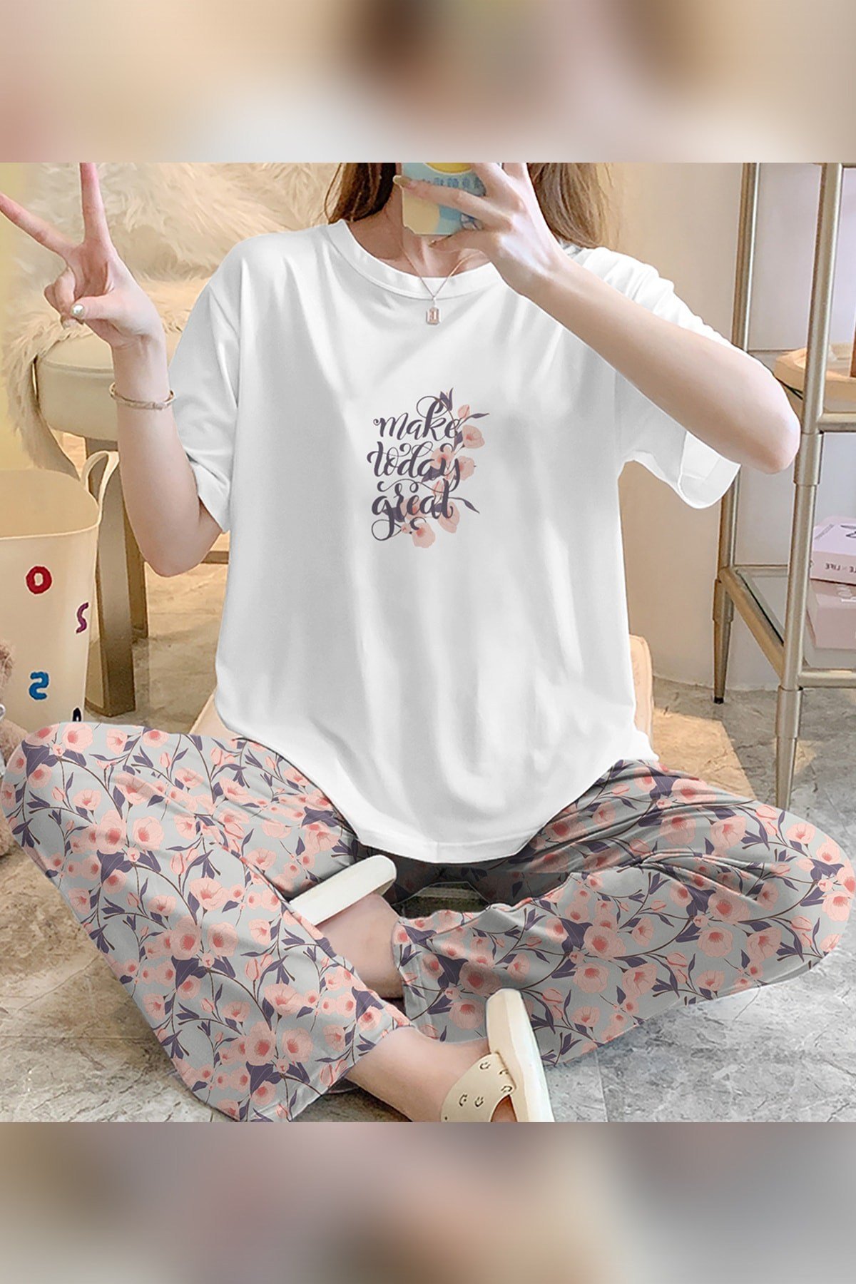 Zezecim Great Süpersoft Kısa Kollu Pijama Takımı