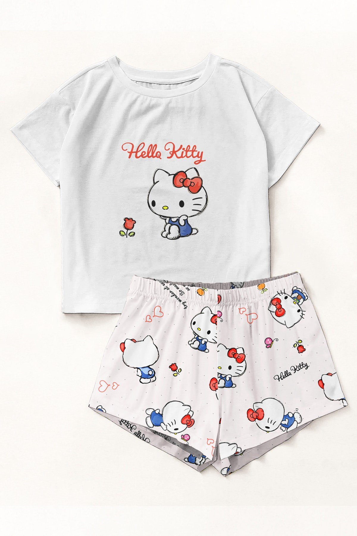 Zezex Hello Kitty 2 Süpersoft Şort Takımı