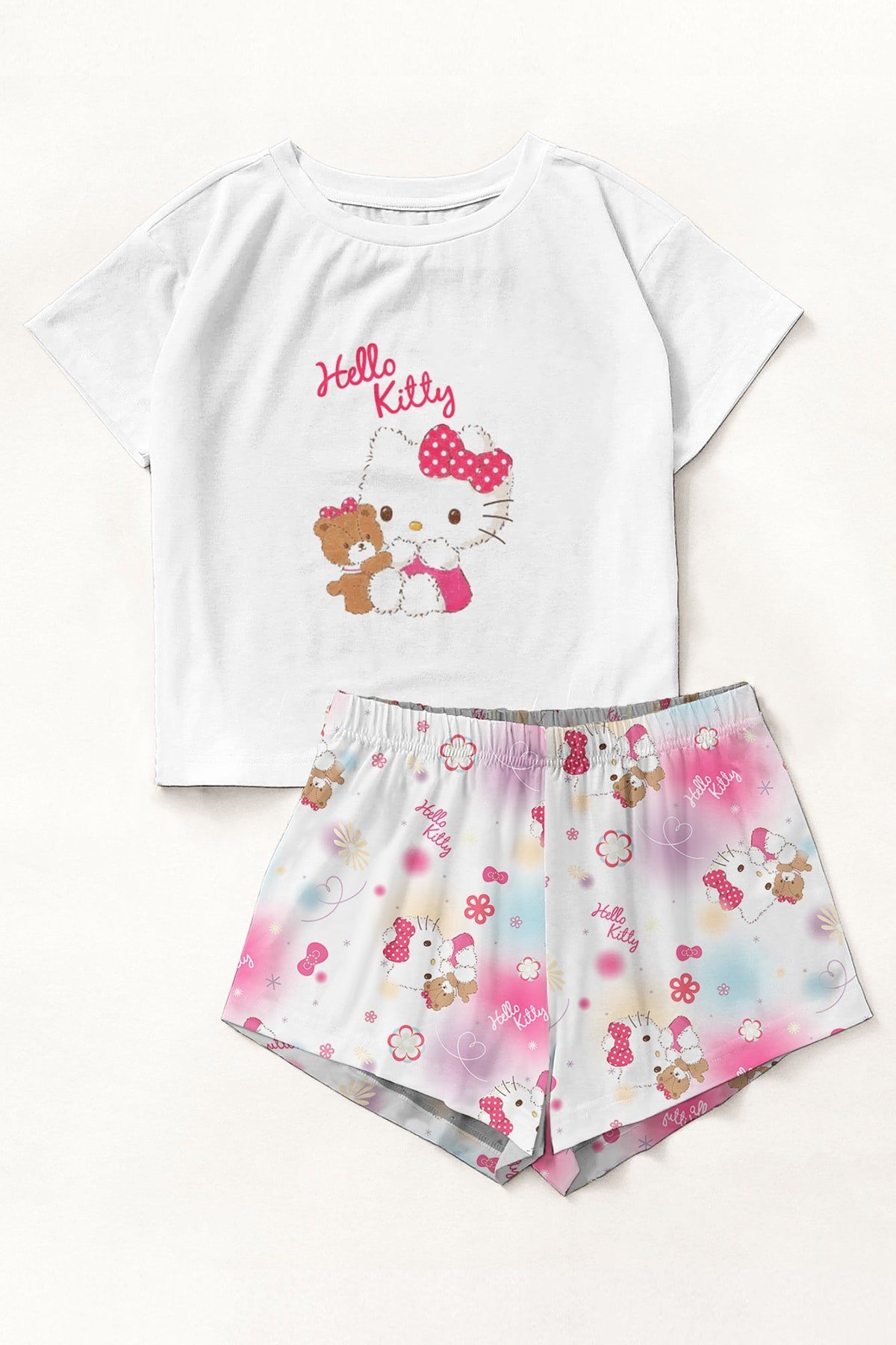 Zezex Hello Kitty Süpersoft Şort Takımı