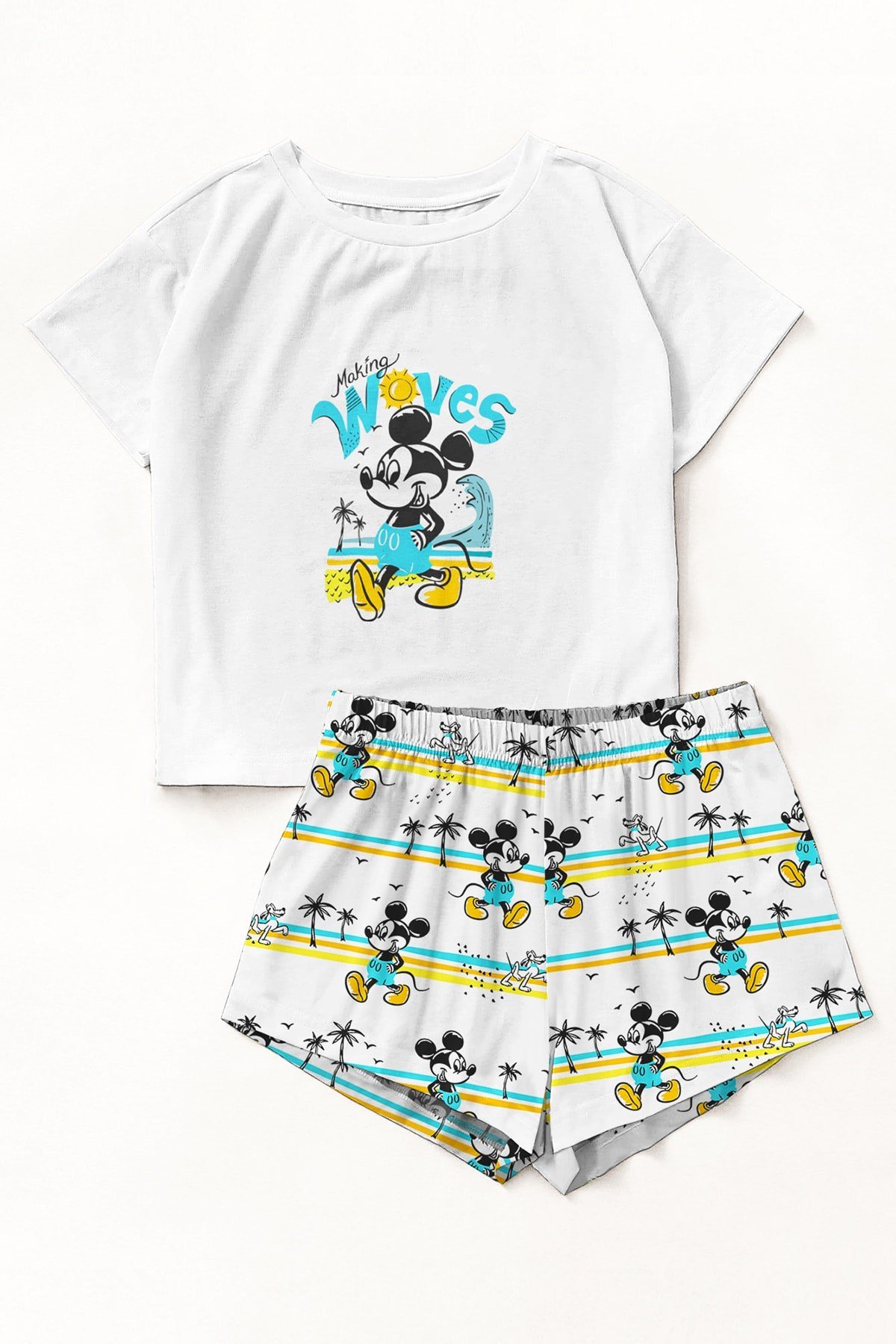 Zezex Mickey Mouse Süpersoft Şort Takımı