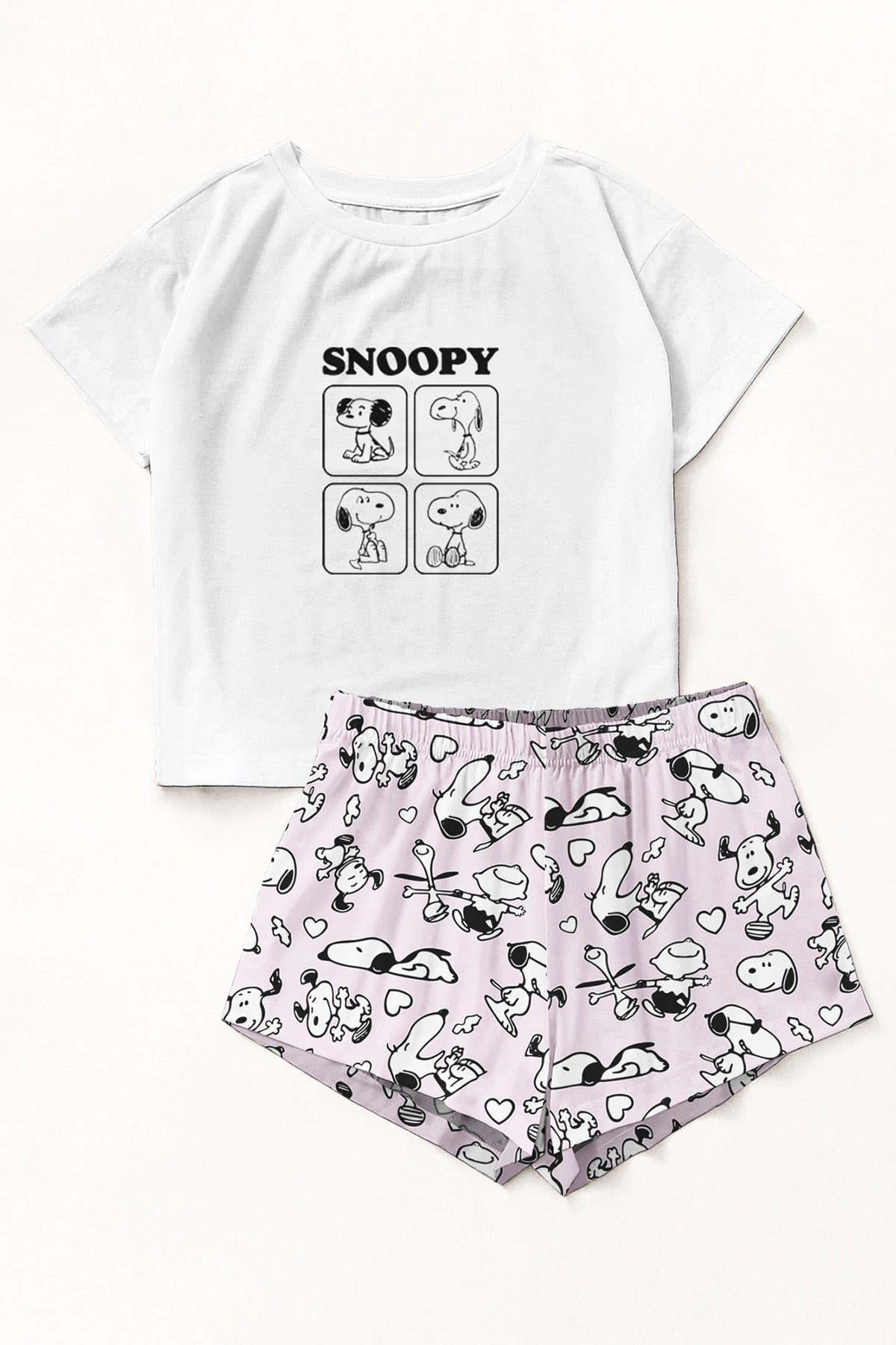 Zezex Snoopy 3 Süpersoft Şort Takımı