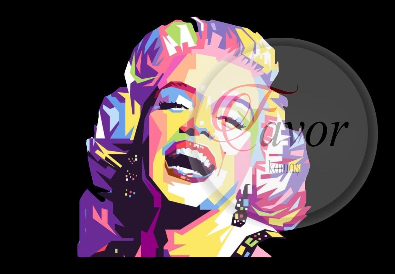 Marilyn Monroe Baskılı Kumaş