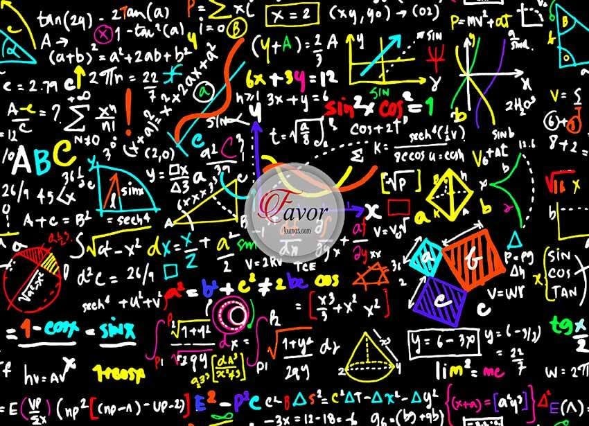 Matematik Desenli Kumaş 2
