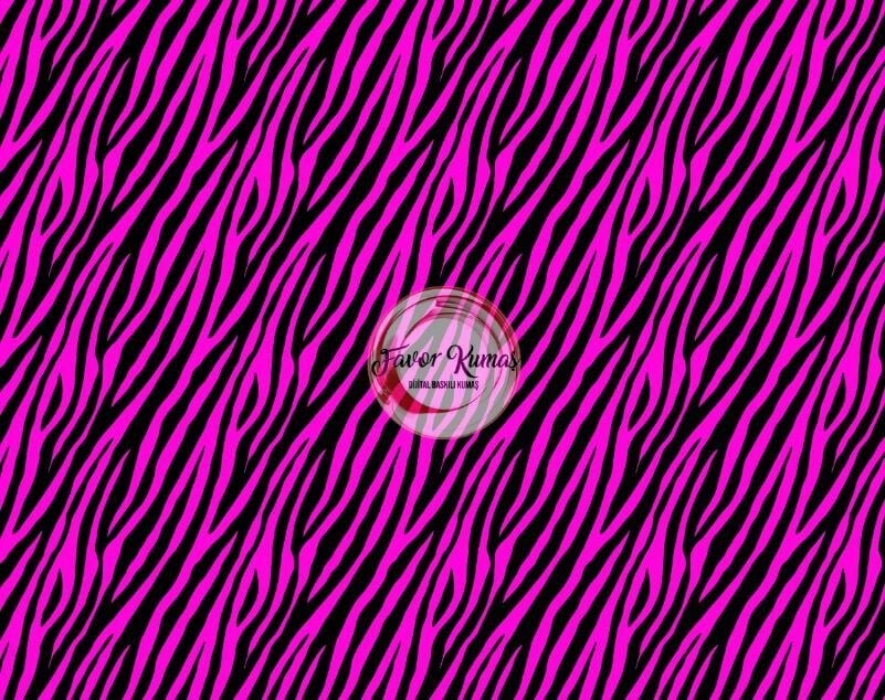 Mor Zebra Desenli Kumaş