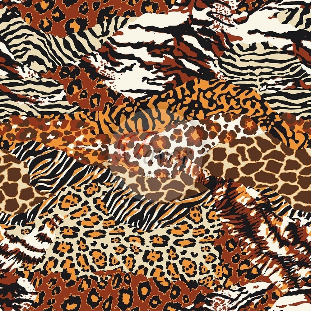 Parça Leopar Desenli kumaş