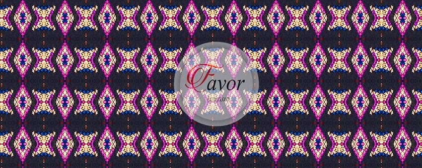 Pembe Renkli Kilim Desenli Kumaş