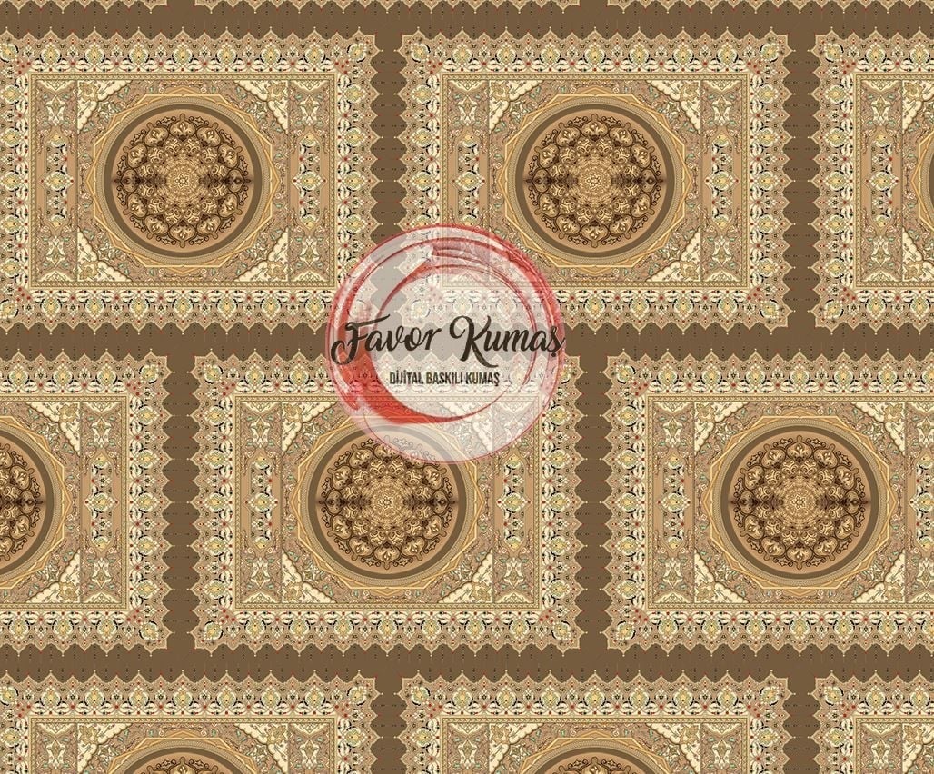 Ramazan Vizon Motifli Desenli Kumaş
