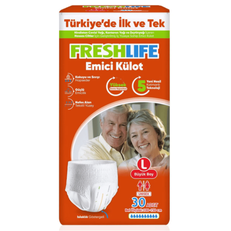 Freshlife Large Emici Külot Hasta Bezi 30 Adet