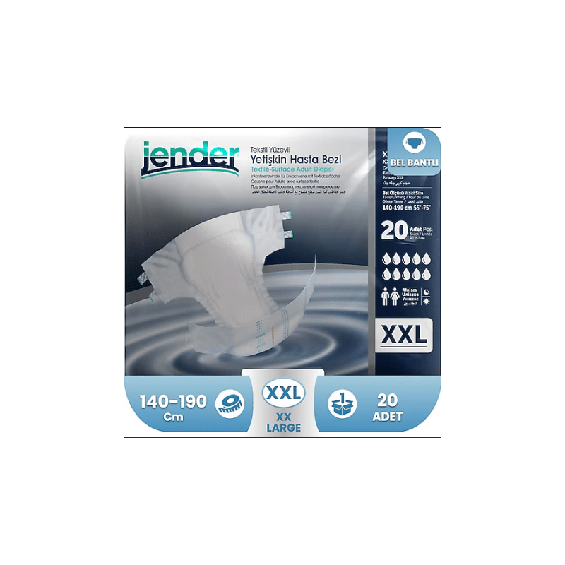 Jender XXLarge Bel Bantlı Yetişkin Hasta Bezi 30 Adet