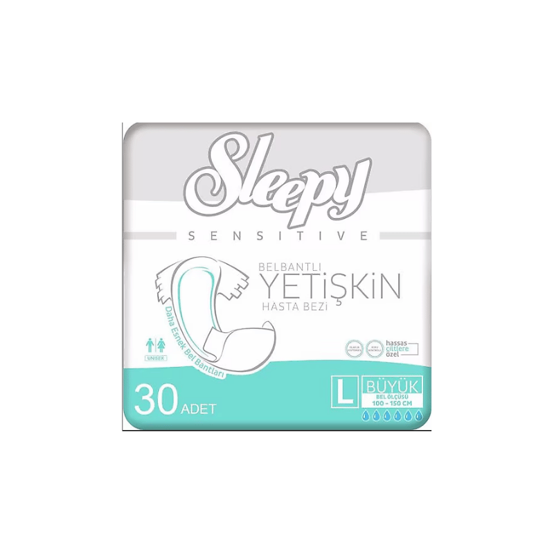 Sleepy Large Bel Bantlı Yetişkin Hasta Bezi 30 Adet