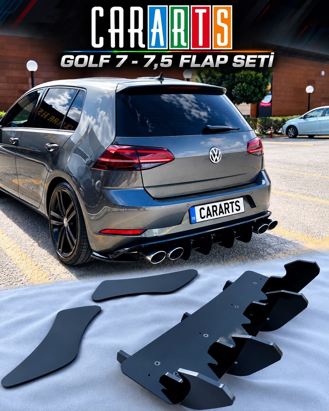 Golf 7 7.5 Orta Flap Seti